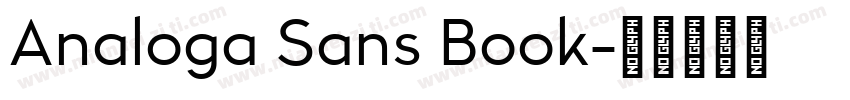 Analoga Sans Book字体转换